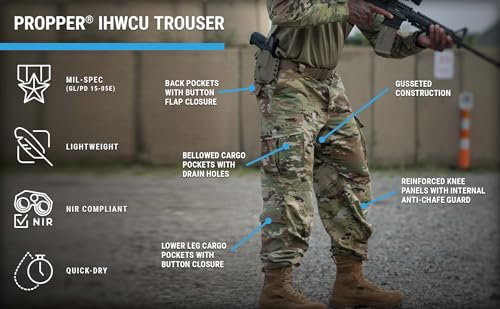 IHWCU Hot Weather Combat Uniform Trouser Cargo Pockets Button Fly Men's OCP Pants