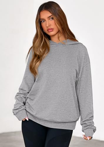 Hoodies for Women Oversized Pullover Sweatshirts 2025 Ruched Long Sleeve Casual Tops Fall Fashion Y2K Clothes