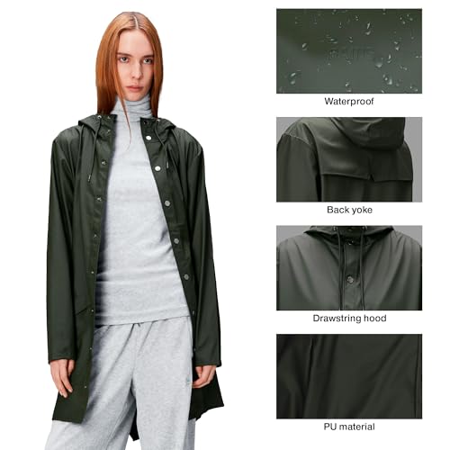 Long Jacket - Waterproof Jacket for Men and Women - Windproof Lightweight Coat Unisex, 2 Year Product Warranty