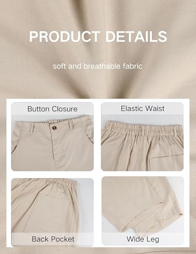 Womens Linen Pants Casual Capri Baggy Wide Leg Trousers Palazzo Pants Beach Vacation Outfits