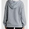 Hoodies For Women Casual Pullover Waffle Long Sleeve Drawstring Hooded Sweatshirt with Pocket