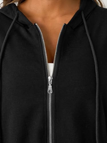 Cropped Zip Up Hoodie Women Long Sleeve Crop Sweatshirts Jackets