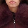 Women's Soft Shell Rain Coat with Exposed Zip Detail