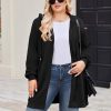 Women Plus Size Zip Up Hoodies Long Sleeve Tunic Sweatshirt Long Fleece Hoodie Jacket with Pockets