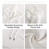 Women's Cut Out Super Cropped Hoodie Long Sleeve Hooded Sweatshirt Pullover Active Top