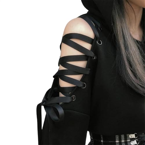 Women's Cat Ear Hoodie Pullover Long Sleeve Off Shoulder Cute Crop Top Hoodies Sweatshirt