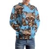 Raccoon Cute But Feral Loves Coffee Adult Pullover Hoodies Long Sleeve Sweatshirt Casual Tops with Pockets for Women Men