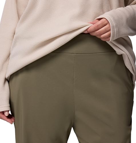 Womens All Seasons Slim Pull-On Pant, Stone Green, 3X x S