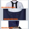 Workwear Bib Rain Pants for Men Women Heavy Duty Trousers Waterproof Work Pants Fishing Overalls