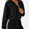 Cropped Zip Up Hoodie Women Long Sleeve Crop Sweatshirts Jackets