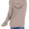 Women's Long Sleeve Drawstring Hoodies Sweatshirt Casual Loose Lightweight Pullover Tops with Pocket