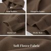 Women Fleece 2 Piece Tracksuits Fall Winter Sweatshirt Jogger Pants Matching Lounge Sets Thick Sweatsuits Pockets