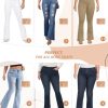 Women's Slim Boot Cut Stretch Pants
