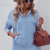 Womens Oversized Sweatshirts Hoodies Fleece Button Neck Hooded Tops Casual Pullover Tunics Winter Outfits 2025