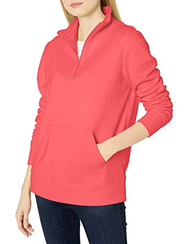Women's Long-Sleeve Fleece Quarter-Zip Top (Available in Plus Size)