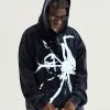 Y2K Goth Hoodie Skull/Spider Print Streetwear Unisex Oversized Sweatshirt for Men Women Vintage Harajuku Fashion
