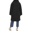 Women's Long Length Patchwork Quilted Teddy Coat