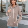 Women's Long Sleeve Drawstring Hoodies Sweatshirt Casual Loose Lightweight Pullover Tops with Pocket