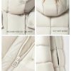 Women's Winter Long Puffer Coats Hooded Zip Up Casual Thickened Down Jackets Trendy Warm Clothes Outerwear