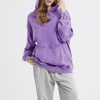 Womens Oversized Hoodies Unisex Casual Hooded Sweatshirts Vintage Wash Cotton Mens Pullover Tops