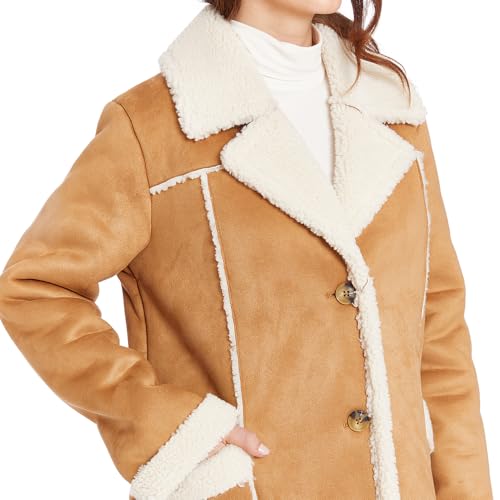 Women's Edge Stitich Knee Length Coat