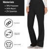 Women Scrub Pant with Straight Leg Pull-on Pant Medical Bottom with 4 Pocket & 2-Way Stretch Fabric - WW110