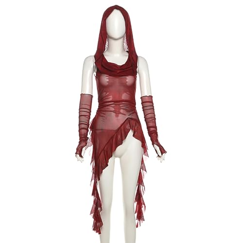 Hoodies Vest Top for Women Y2k Wasteland Rogue Medieval Tops Sleeveless Going Out Hooded Tops Streetwear