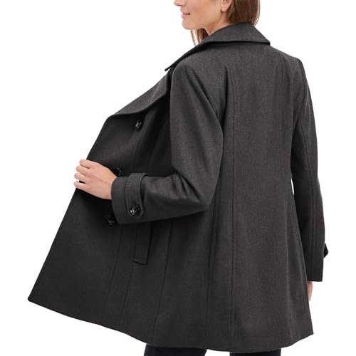 Women's Classic Double Breasted Coat Plus Size