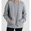 Hoodies For Women Casual Pullover Waffle Long Sleeve Drawstring Hooded Sweatshirt with Pocket