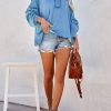 Hoodies for Women 2024 Fashion Fall V Neck Button Down Long Sleeve Hooded Sweatshirts Tops