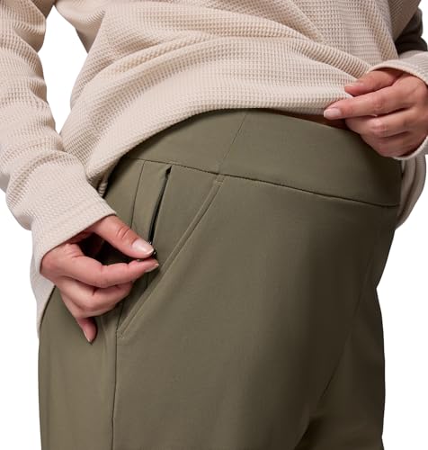 Womens All Seasons Slim Pull-On Pant, Stone Green, 3X x S
