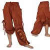 Baggy Harem Pants Men Women, Wide Leg Yoga Lounge Trousers, Adjustable Length, 2 Pockets, One Size