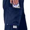 Towel Pants for Swimmers –Navy Blue- Cotton Terry Towel Pants–Beach Coverup–Resort Wear–Swim wear