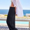 Women Palazzo Pants Summer Casual Wide Leg High Waist Lounge Flowy Beach Trousers Travel Vacation Outfits