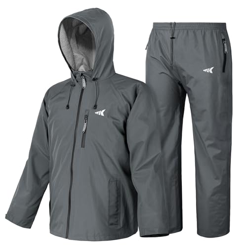HydroSense Essential Waterproof Rain Suit for Men and Women, Lightweight, Durable Outdoor Gear for Fishing, Hiking