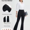 Womens Yoga Dress Pants Work with 4 Pockets Bootcut Business Leggings Stretch High Waisted Slacks Casual 30"