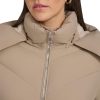 Women's Hooded Zip Front Puffer Long Sleeve Coat