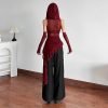 Hoodies Vest Top for Women Y2k Wasteland Rogue Medieval Tops Sleeveless Going Out Hooded Tops Streetwear