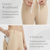 Women's Golf Pants with Belt Loops Zipper Pockets Stretch Travel Work Bussiness Dressy Casual Slacks UPF 50+