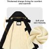 Women's Winter Warm Sherpa Lined Jacket Heavy Parka Coat with Hood
