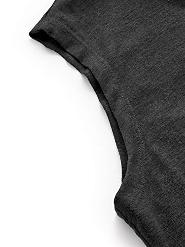 Women's Summer Sleeveless Hooded Tank Top T-Shirt for Athletic Exercise Relaxed Breathable