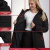 Women's Puffer Jacket - Cozy Hooded Long Puffer Jackets for Women with Hand Pockets - Soft Stretch Bubble Jacket S-XL