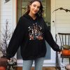 Halloween Sweatshirt for Women Spooky Ghost Hoodie Magic Kingdom Pullover Tops Fall Holiday Long Sleeve Shirt