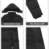 Women's Warm Thickened Parka Coat Winter Puffer Jacket with Removable Hood