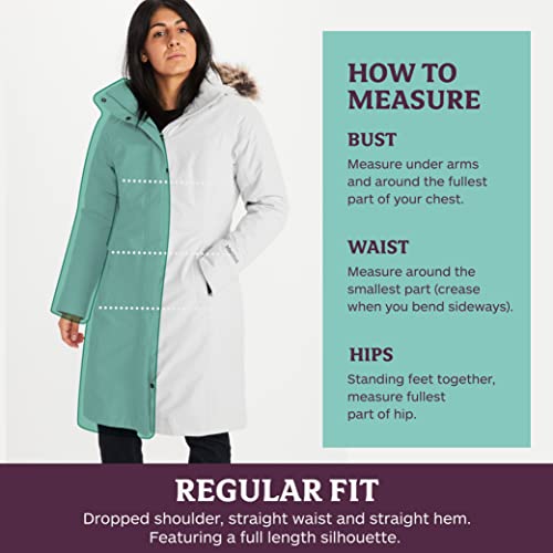 Women's Chelsea Waterproof Down Rain Coat, Fill Power 700
