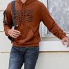 Mens Hoodies Long Sleeve American Flag Graphic Drawstring Hooded Pullover Sweatshirts