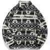 Men 1/4 Zipper Sweatshirt Ethnic Aztec Printed Kangaroo Pocket Fall Winter Pullovers Jacket Unisex Hoodie Tops