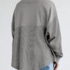 Womens Fall Sweatshirt Casual Waffle Knit Half Zip Pullover Loose Long Sleeve Tops