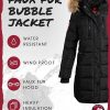 Women's Winter Jacket - Heavyweight Long Length Bubble Puffer Parka (S-3X)