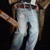 Men Baggy Rhinestone Jeans Wide Leg Denim Pants Vintage Sparkly Pearl Jeans Y2k Oversized Hip Hop Pants for Women